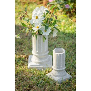 Cerment Greek column vase