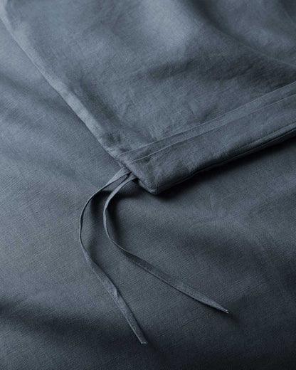 French Flax Linen Duvet Cover | Denim