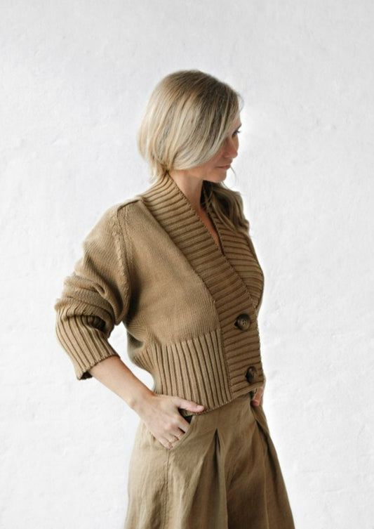 Knit Cardigan | Beige