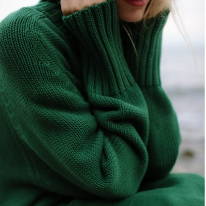 Boatneck Sweater | Emerald Green