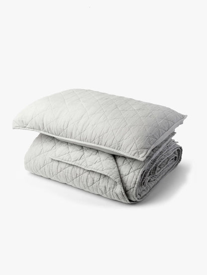 Linen Quilt | Pillowcases | Cloud